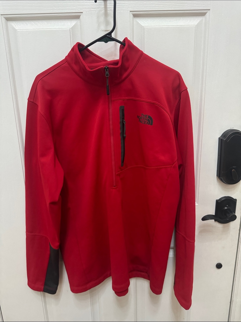 The North Face Men’s Red Half-Zip Shirt Jacket